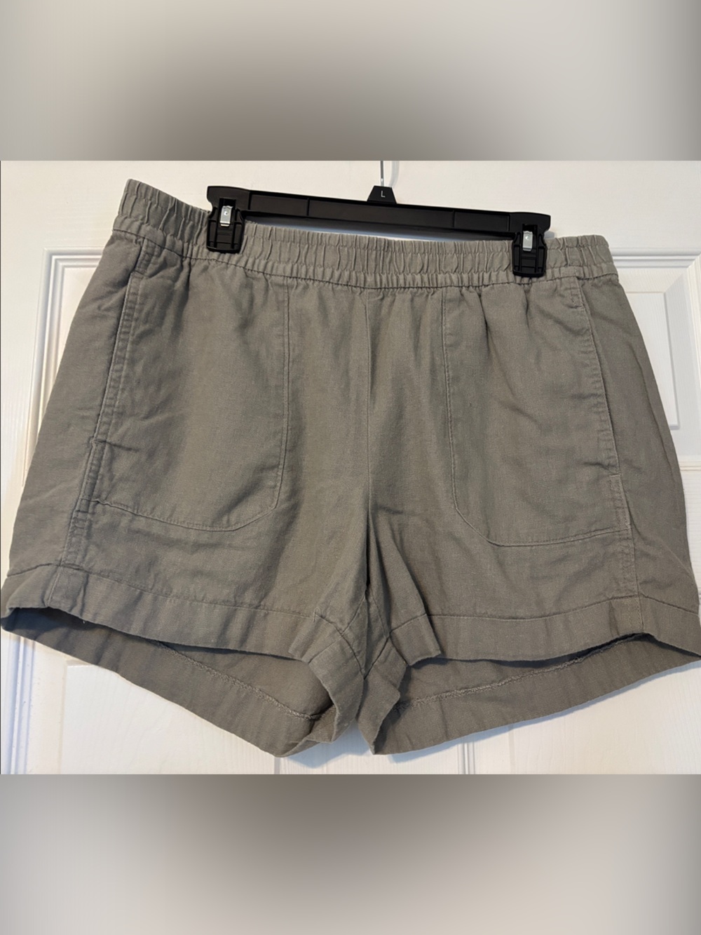 Old Navy Grey Women's Casual Linen Shorts